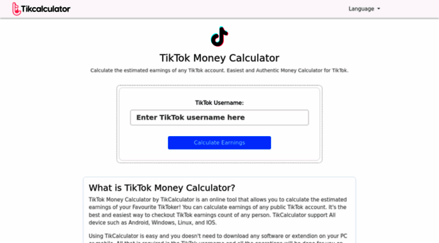 tikcalculator.com