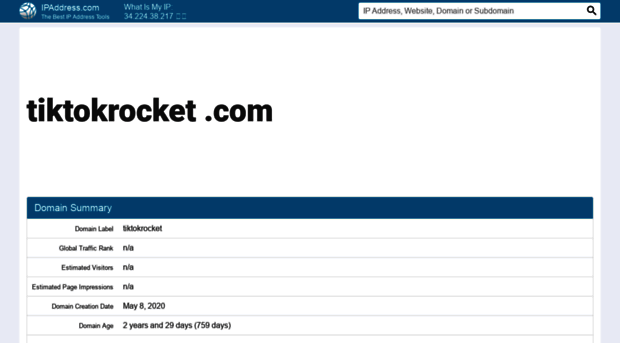 tiktokrocket.com.ipaddress.com