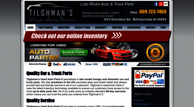 tilghmansautoparts.com