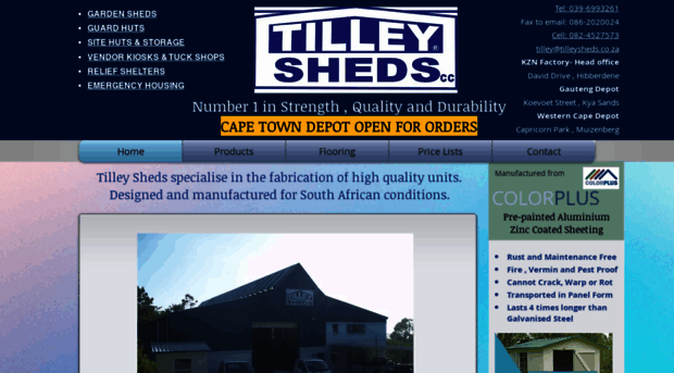 tilleysheds.co.za