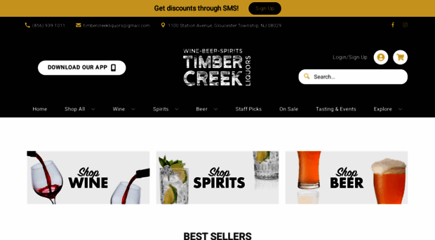 timbercreekliquors.com