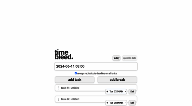 timebleed.com