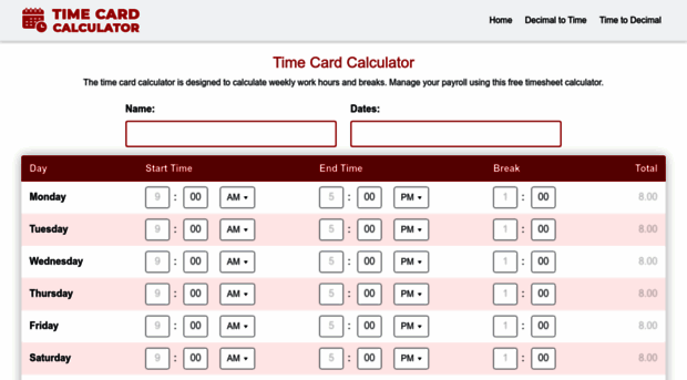 timecardcalculator.us