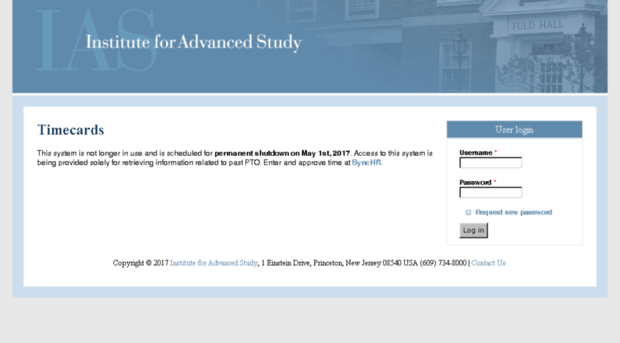 timecards.ias.edu
