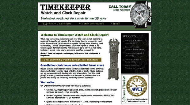 timekeeperwatchclockrepair.com