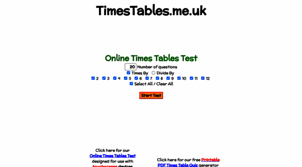 timestables.me.uk