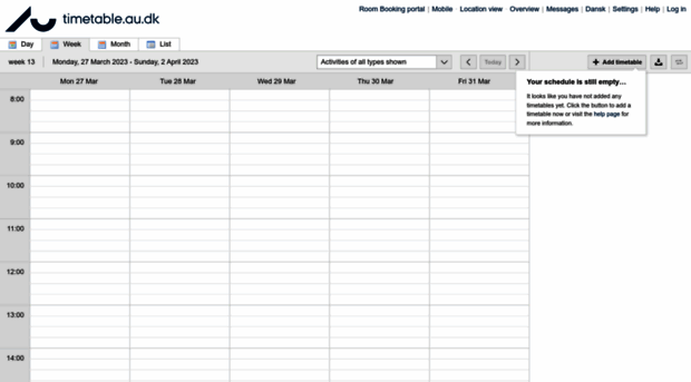 timetable.au.dk