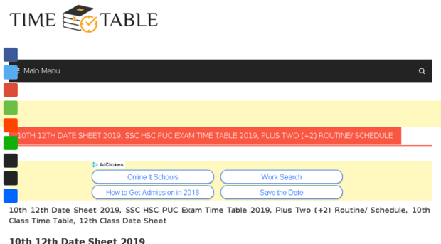 timetablenic.co.in