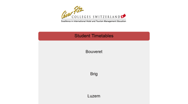 timetables.ritz.edu