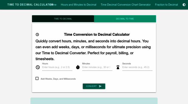 timetodecimal.net