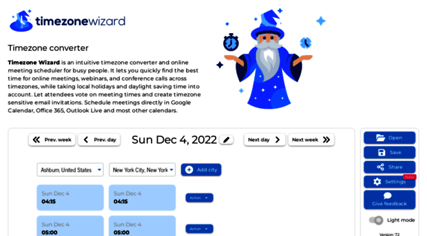 timezonewizard.com