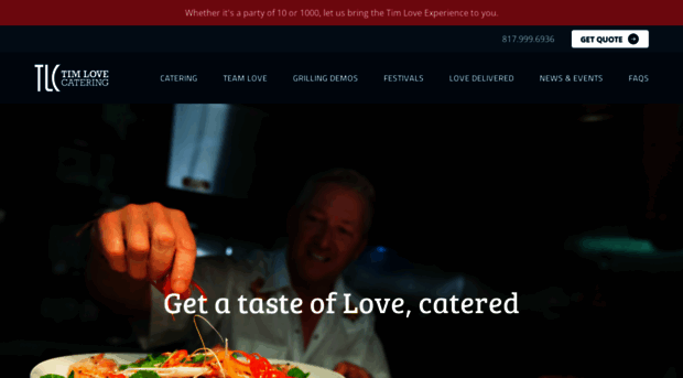 timlovecatering.com