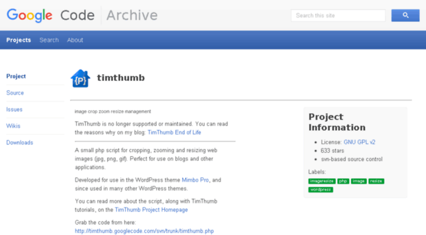 timthumb.googlecode.com
