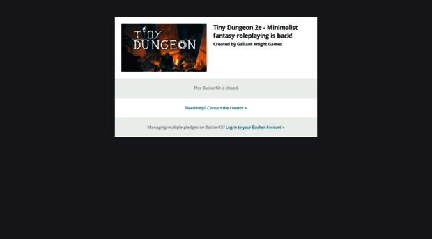 tinydungeon2e.backerkit.com