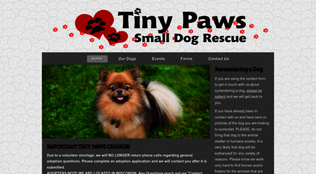 tinypawssmalldogrescue.org