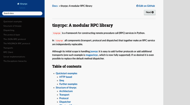 tinyrpc.readthedocs.org