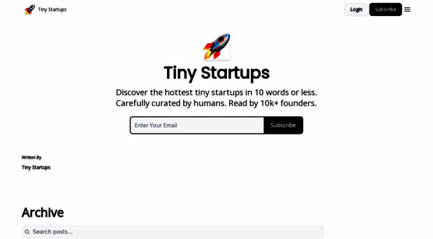 tinystartups.beehiiv.com