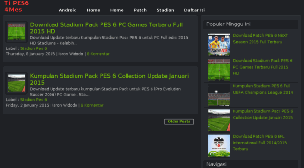 download pacth terbaru pes 6 pc