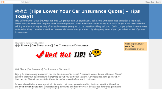 tipsloweryourcarinsurancequote.blogspot.com