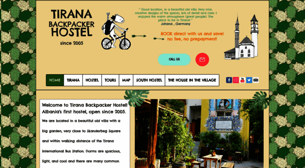 tiranahostel.com