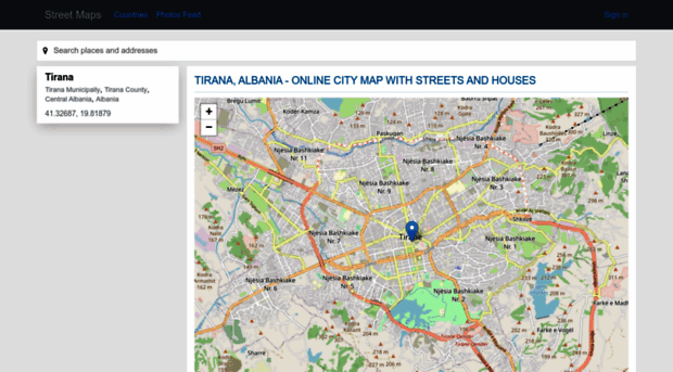 tirane.streetmaps.eu