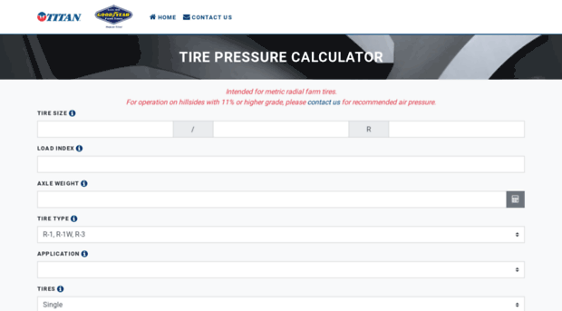 tirepressurecalculator.com