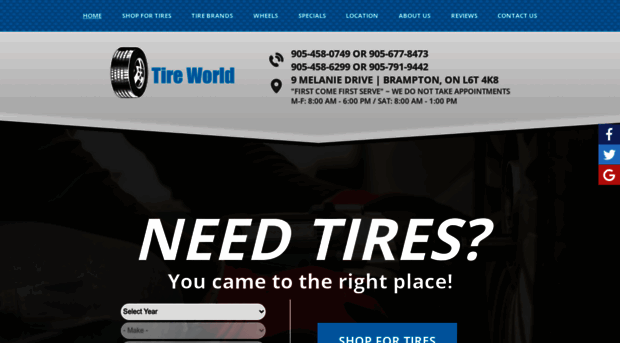 tireworldbrampton.com