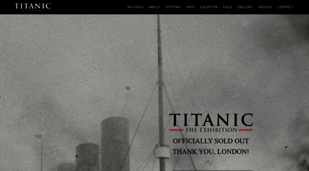 titanicexhibitionlondon.com