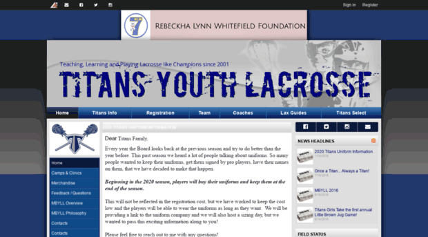 titansyouthlacrosse.com