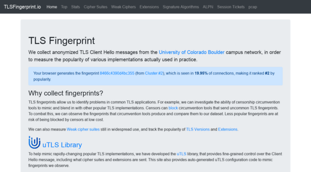 tlsfingerprint.io