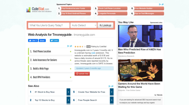 tmoneyguide.com.cutestat.com