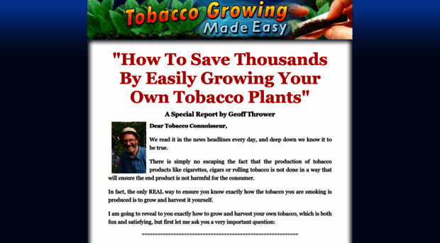 tobaccogrowingmadeeasy.com