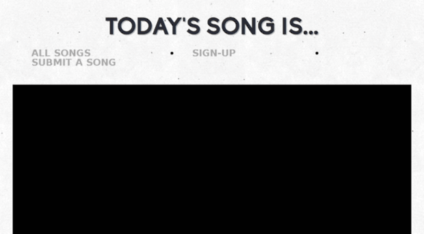 todayssongis.com