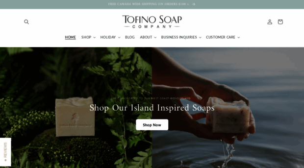 tofinosoapcompany.com