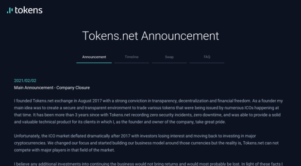 tokens.net
