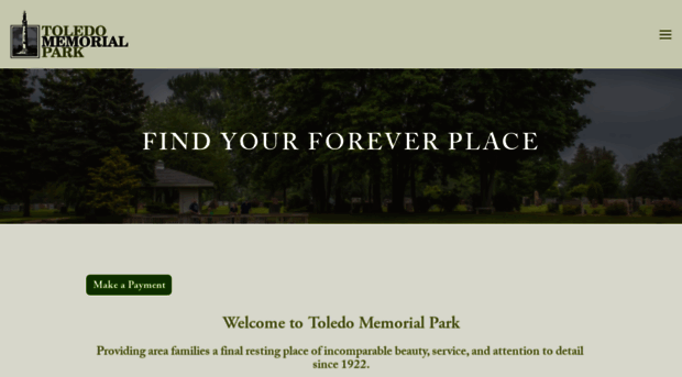 toledomemorialpark.com