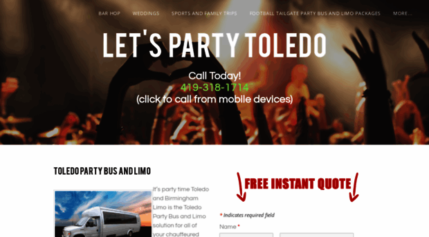 toledopartybusandlimo.com