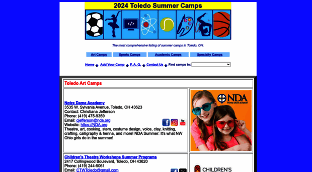 toledosummercamps.com