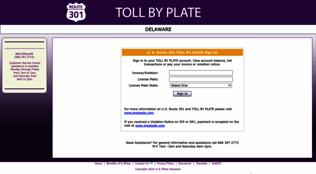 tollbyplate.ezpassde.com