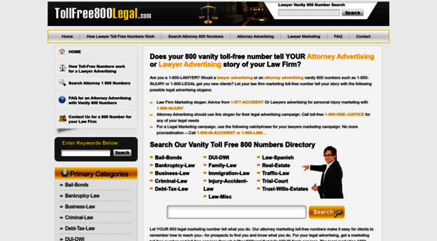 tollfree800legal.com