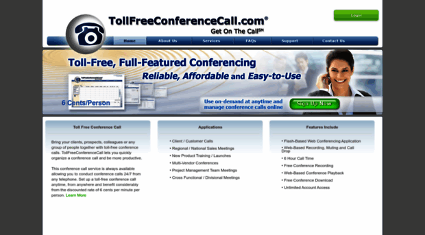 tollfreeconferencecall.com