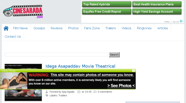 tollywood.cinesarada.com