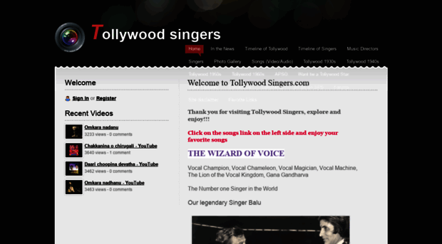 tollywoodsingers.com