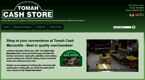 tomahcashstore.com