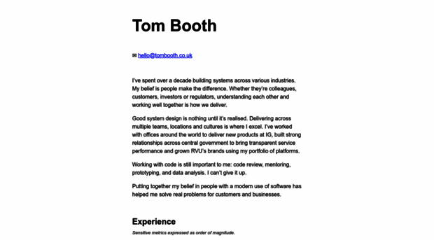 tombooth.co.uk