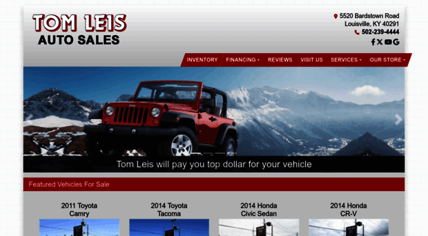 tomleisautosales.com