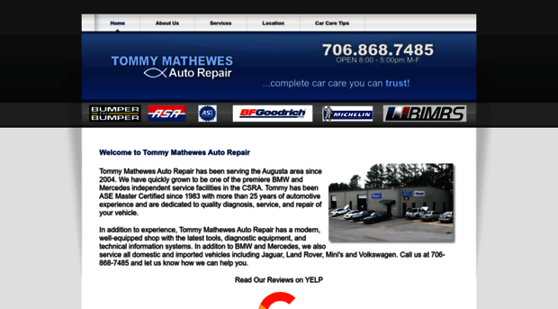 tommymathewesautorepair.com