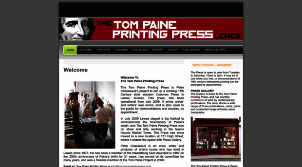 tompaineprintingpress.com