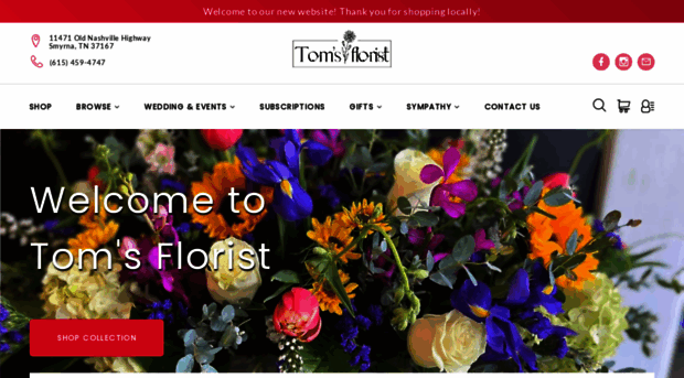 tomsfloristsmyrna.com