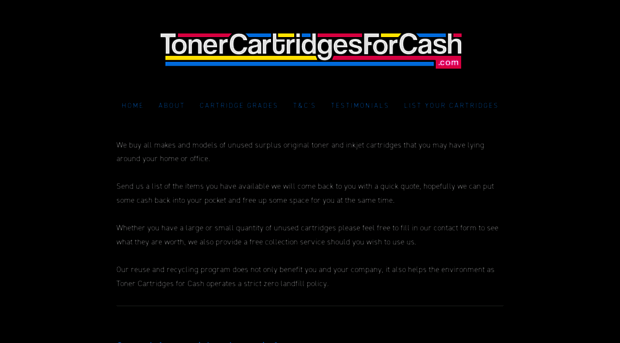 tonercartridgesforcash.com